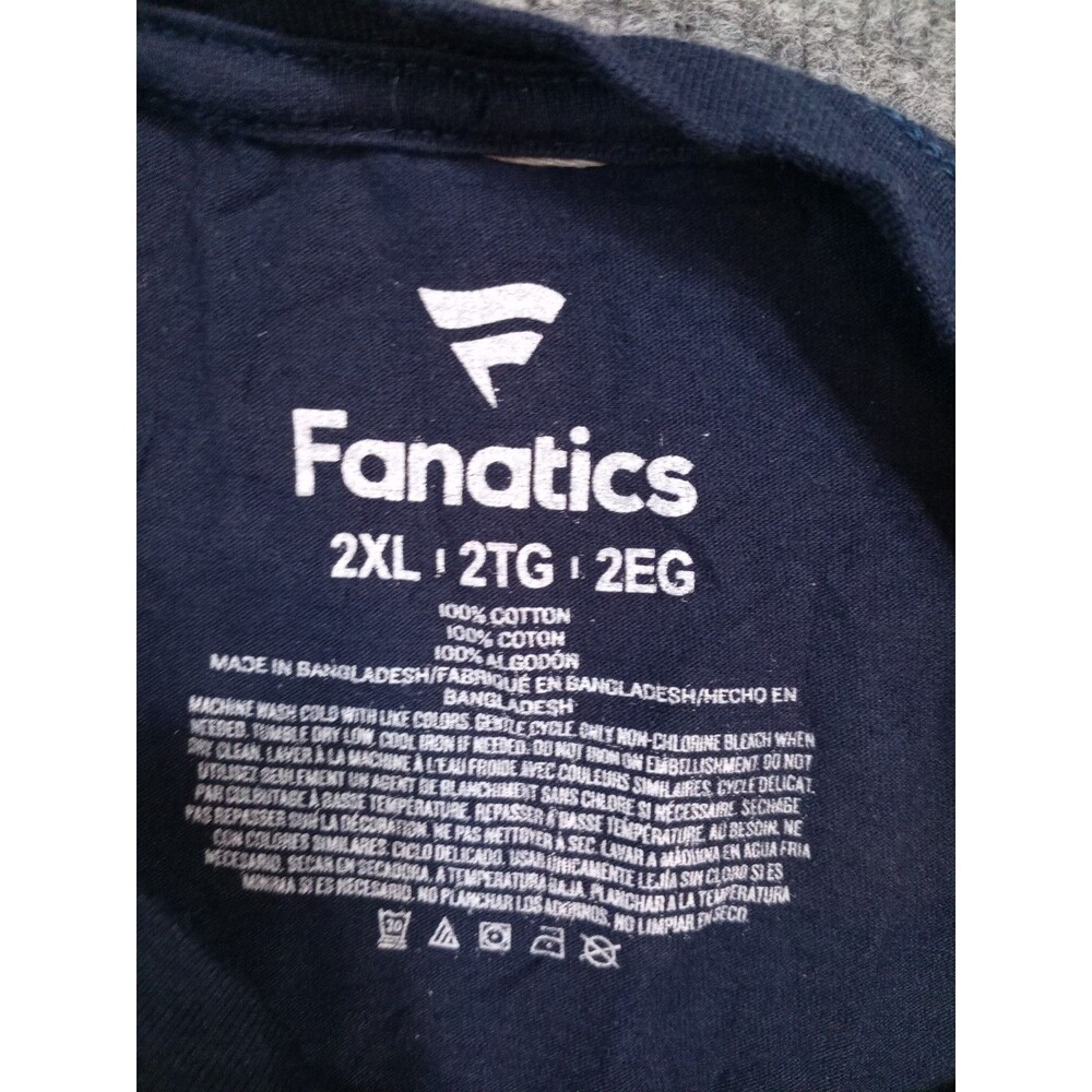 New England Patriots Fanatics T Shirt Men’s 2XL Blue NFL Football Graphic Tee - Picture 3 of 3